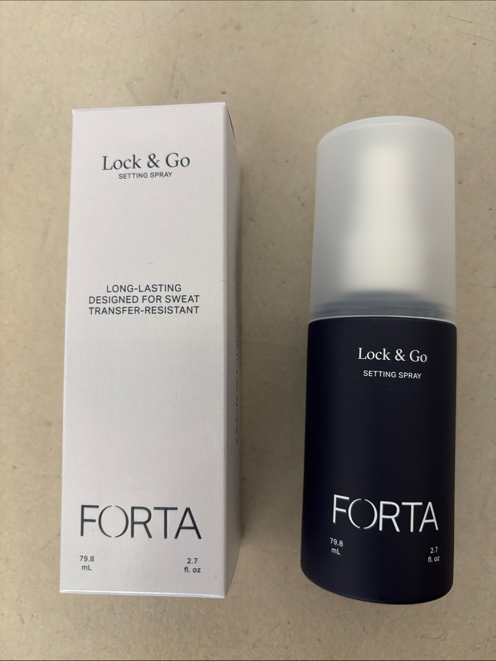 NIB Forta Lock & Go “For the Active” Setting Spray